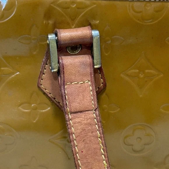 Vintage Louis Vuitton Cognac Monogram Vernis Tote - Picture 14 of 16